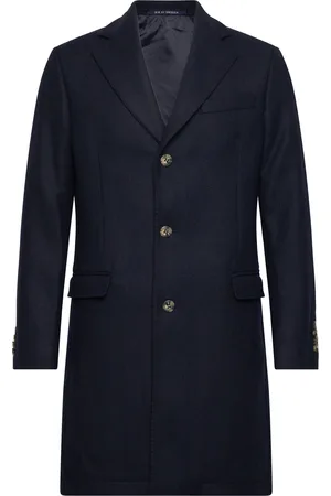 SIR of Sweden Castor Coat Uldfrakke Frakke Navy