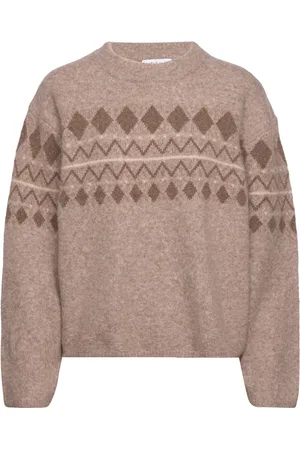 Stylein Line Tops Knitwear Jumpers Brown