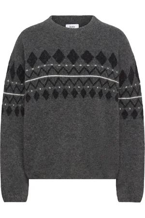 Stylein Line Tops Knitwear Jumpers Grey