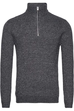 Only & Sons Onsmalaki Reg 7 Half Zip Knit Cs Tops Knitwear Half Zip Jumpers Navy