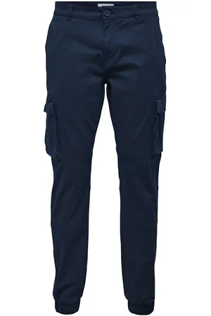 Only & Sons Onscam Stage Cargo Cuff Life 6687 Noos Bottoms Trousers Cargo Pants Navy