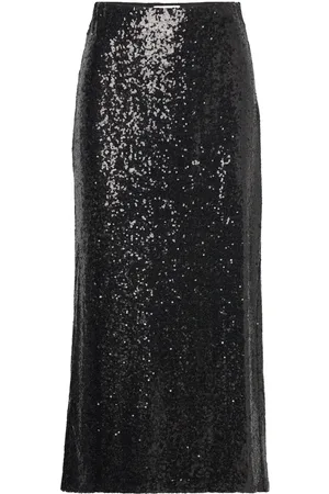 Stylein Gina Knælang Nederdel Black