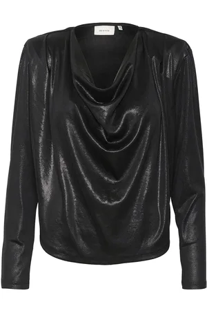 Gestuz Maddixgz Sl Blouse Tops T-shirts & Tops Long-sleeved Black