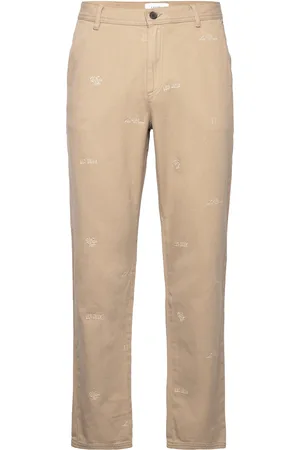 Les Deux Kody Aoe Twill Pants Bottoms Jeans Regular Beige