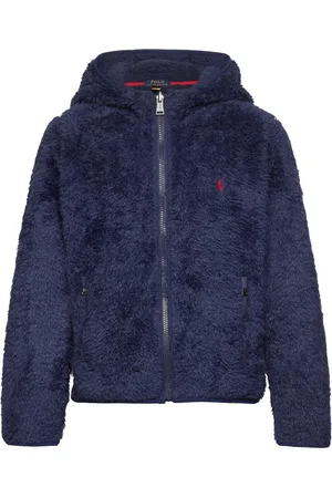 Ralph Lauren P-Layer 2 Teddy Fleece Jacket Outerwear Fleece Outerwear Fleece Jackets Blue