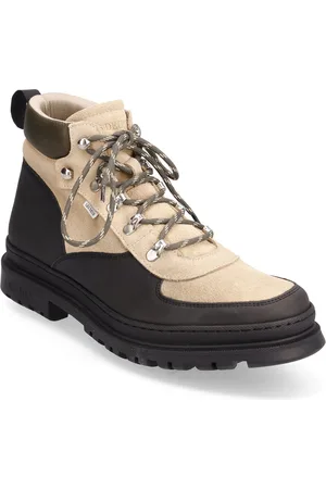 Les Deux Tyler Mid Hiking Boot Snørestøvler Beige