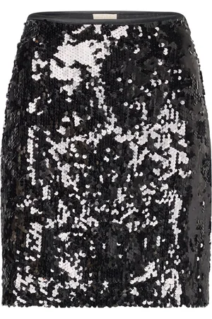 by Ti Mo Sequins Skirt Designers Short Black