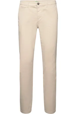 Benetton Chino Trousers Bottoms Trousers Chinos Cream
