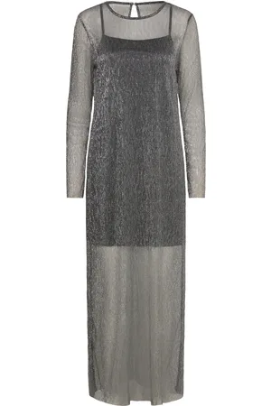 Gina Tricot Maxi Glitter Dress Maxikjole Festkjole Black