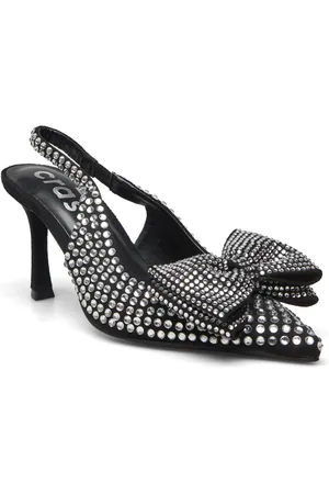 Crās Nicolecras Slingback Shoes Heels Pumps Sling Backs Silver