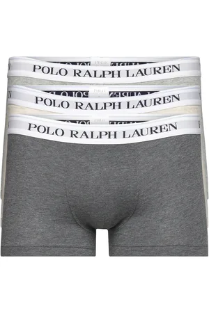 Ralph Lauren Classic Stretch-Cotton Trunk 3-Pack Boxershorts Grey