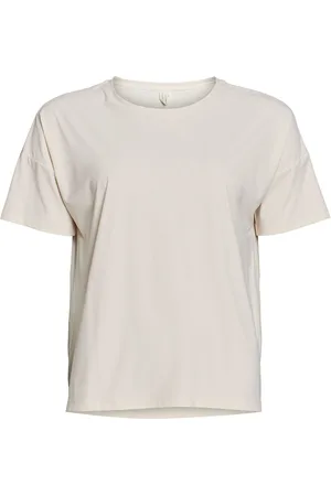 Rethinkit Vela Loose Tee Sport T-shirts & Tops Short-sleeved Beige