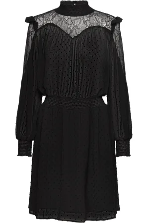 Lollys Laundry Maudell Midi Dress Knælang Kjole Black