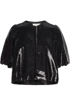 By Malina Cleo Blouse Designers Blouses Short-sleeved Black