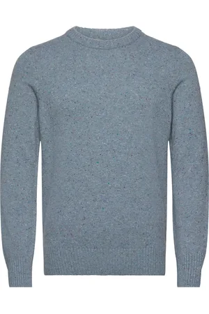 Marc O’ Polo Pullover Long Sleeve Tops Knitwear Round Necks Blue