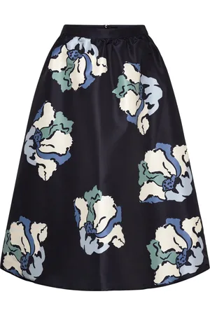 By Malina Filippa Pleated Midi Skirt Designers Knee-length & Midi Black