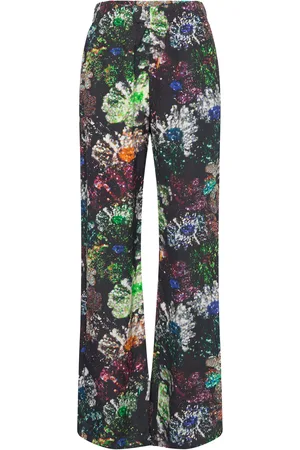 STINE GOYA Fatou, 1920 Dry Viscose Designers Trousers Suitpants Multi/patterned
