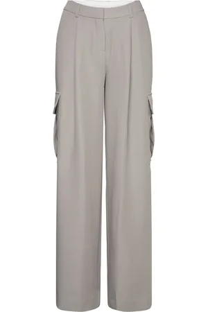STINE GOYA Olani, 1908 Casual Crepe Designers Trousers Suitpants Grey
