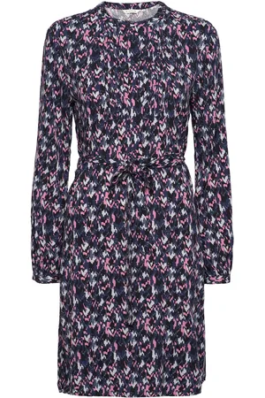 TOM TAILOR Dress With Dobby Structure Kort Kjole Navy