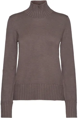 INWEAR Orkideaiw Turtleneck Tops Knitwear Turtleneck Brown