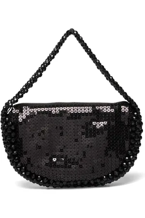 Hvisk Tori Sequins Bags Top Handle Bags Black