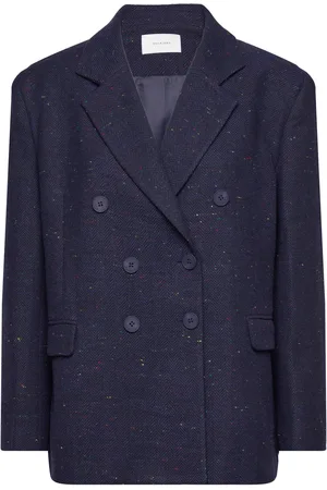 Hosbjerg Margot Blazer Blazers Double Breasted Blazers Navy