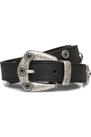 Cala Jade Stud Belt, Black Silver, 90 Designers Belts Black