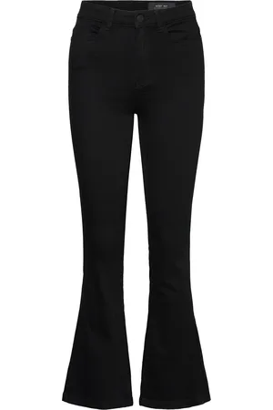 Noisy May Nmsallie Hw Flare Jean Vi023Bl Fwd Noos Bottoms Jeans Flares Black