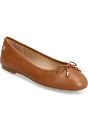 Ralph Lauren Super Soft Leather-Jayna-Fl-Csl Ballerinasko Ballerinaer Brown