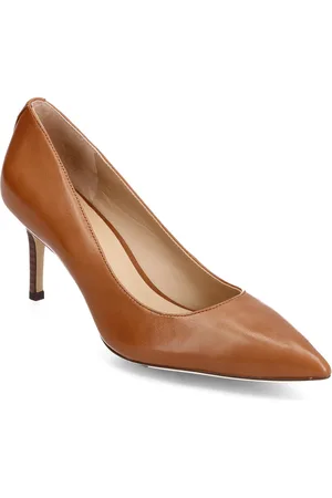 Ralph Lauren Lanette Leather Pump Shoes Heels Pumps Classic Brown