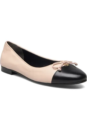 Tory Burch Cap-Toe Ballet Designers Ballerinas Cream