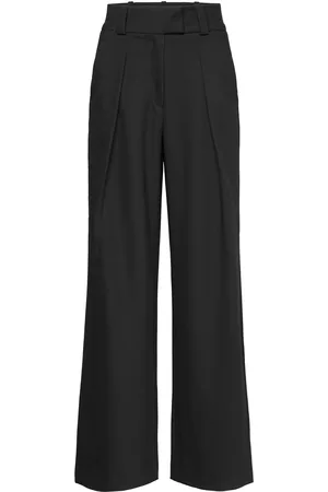 Ivy & Oak Pleated Marlene Pants Bottoms Trousers Suitpants Black