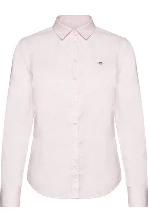 GANT Slim Stretch Oxford Shirt Tops Shirts Long-sleeved Pink