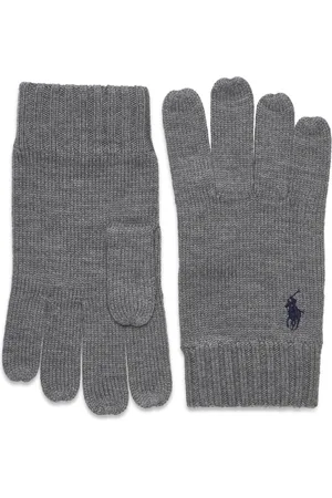 Ralph Lauren 2/30 Merino Wl Rws-Glv Accessories Gloves Finger Gloves Grey