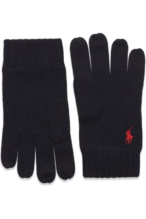 Ralph Lauren 2/30 Merino Wl Rws-Glv Accessories Gloves Finger Gloves Black