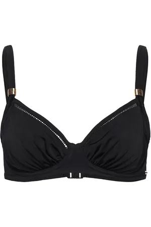 Fantasie East Hampton Uw Gathered Full Cup Bikini Top Swimwear Bikinis Bikini Tops Wired Bikinitops Black