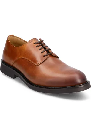 S.T. VALENTIN Classic Derby - Leather Shoes Business Laced Shoes Brown