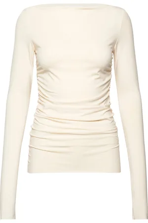 DAY Birger et Mikkelsen Lexi - Delicate Stretch Tops T-shirts & Tops Long-sleeved Cream