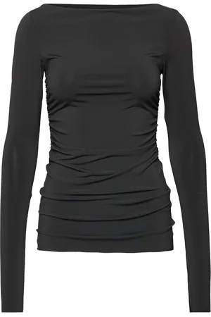 DAY Birger et Mikkelsen Lexi - Delicate Stretch Tops T-shirts & Tops Long-sleeved Black