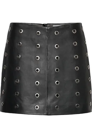 2nd Day 2Nd Edition Raffi - Autumn Leather Kort Nederdel Black