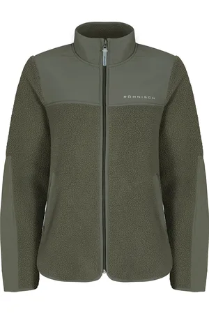 Röhnisch Phoebe Pile Jacket Sport Sweatshirts & Hoodies Fleeces & Midlayers Green