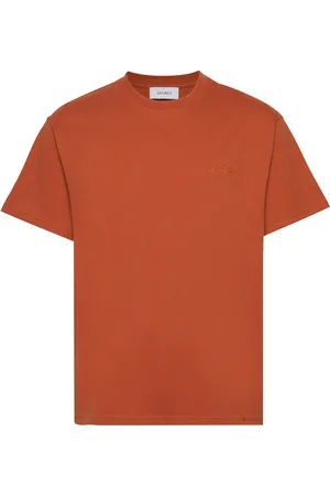Les Deux Crew T-Shirt Tops T-Kortærmet Skjorte Orange