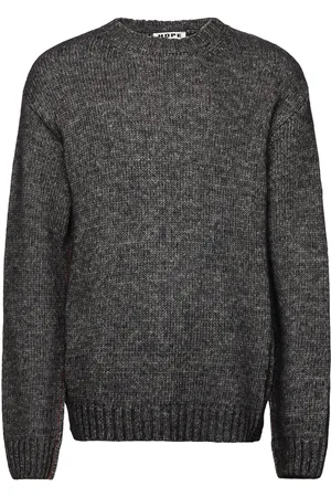 Hope Over D Wool Sweater Designers Knitwear Round Necks Black
