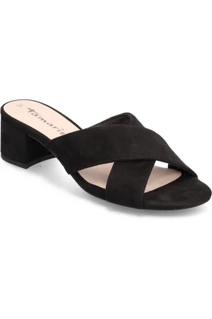 Tamaris Women Slides Shoes Mules & Slip-ins Flat Mules Black