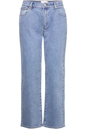 ABrand 95 Straight Crop Grete Rcy Bottoms Jeans Straight-regular Blue