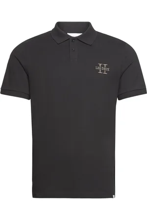 Les Deux Ii Pique Polo Tops Polos Short-sleeved Black