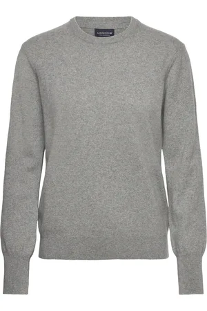 Lexington Carla Cashmere Sweater Tops Knitwear Jumpers Grey