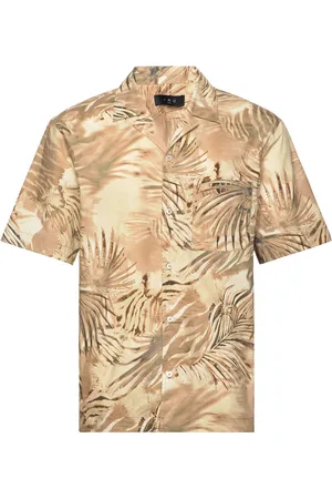 IRO Garrel Designers Shirts Short-sleeved Beige