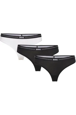 HUGO BOSS 3P Thong G-streng Undertøj Black