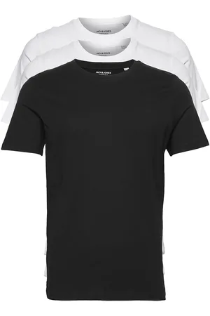 JACK & JONES Jjeorganic Basic Tee Ss O-Ne 3Pk Mp Noos Tops T-Kortærmet Skjorte Black Jack & J S